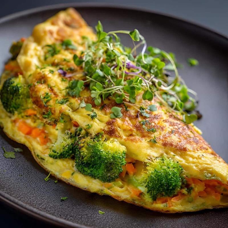 Brocolli & Carrot Gourmet Omelette — Sunday's meal plan box