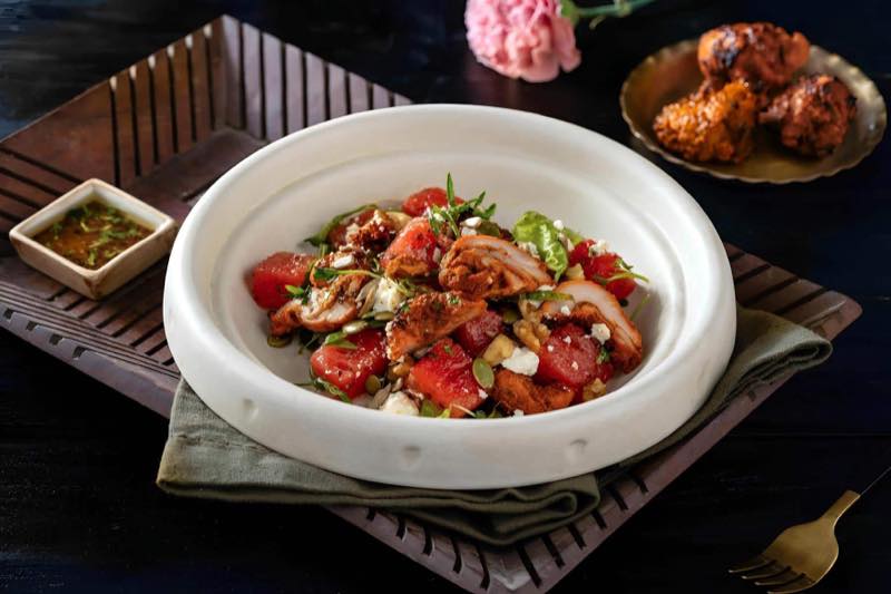 MCBC chicken tikka and watermelon salad