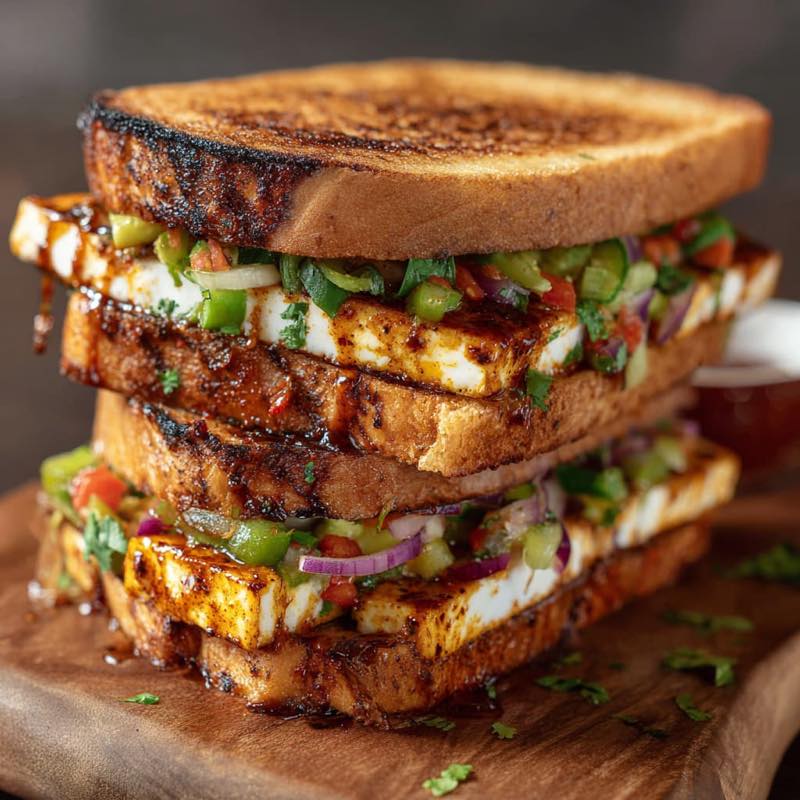 Desi Vibes - Grilled Paneer Sandwich