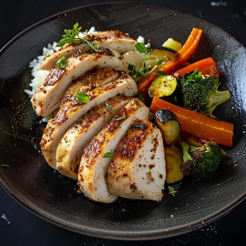 Energy Boost - Togarashi Chicken & Rice Bowl — Wednesday's meal plan box
