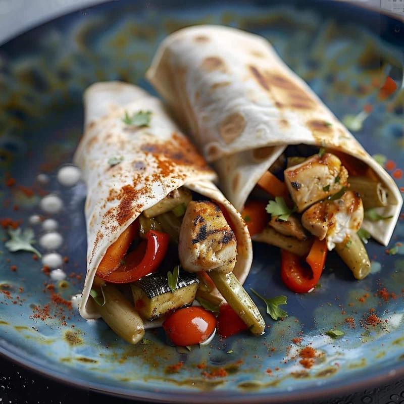 Lean Grilled Chicken Wrap