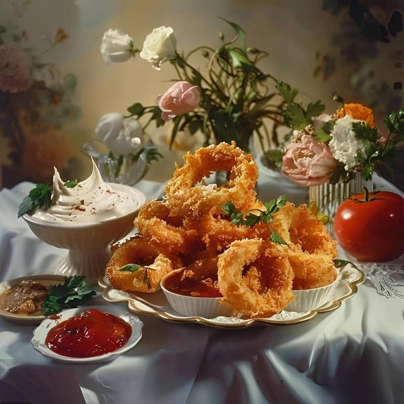 Old Fashioned Onion Rings (8 Pieces)