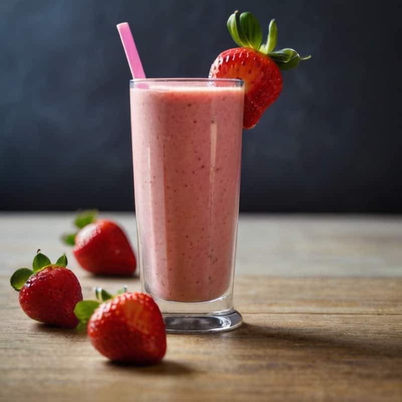 Pink Fuel (Strawberry Smoothie)
